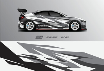 Car wrap racing stripes background vector