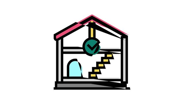 interior architecture room design color icon animation