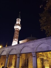 mosque at night