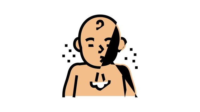 sneeze reflex color icon animation