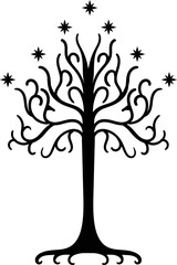 Lord of the rings - tree of gondor vector