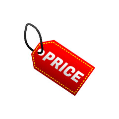 Red Price Tag Illustration