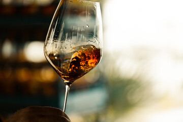 glass of red wine