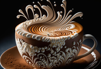 Cafe Coffee Art No. 10