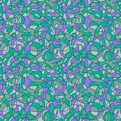 Abstract line art stripes seamless stained glass waves ribbons pattern for wrapping paper and kids clothes print