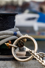 rope on a boat