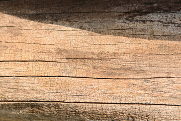 Naklejka premium Old wooden texture as background, closeup