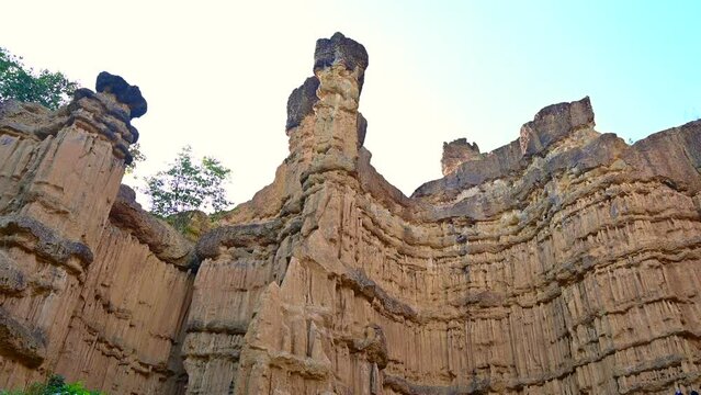 4K Video of Pha Chor in Mae Wang National Park, Chiang Mai Province.