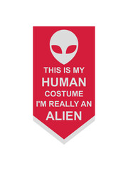 human costume alien Zitat 