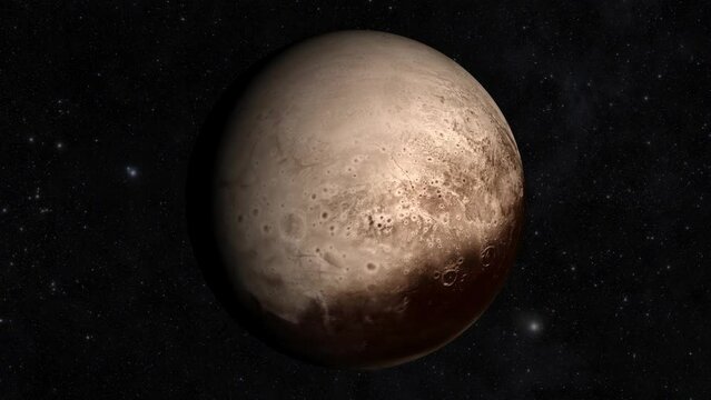 Pluto 4K Seamless Loop Background 