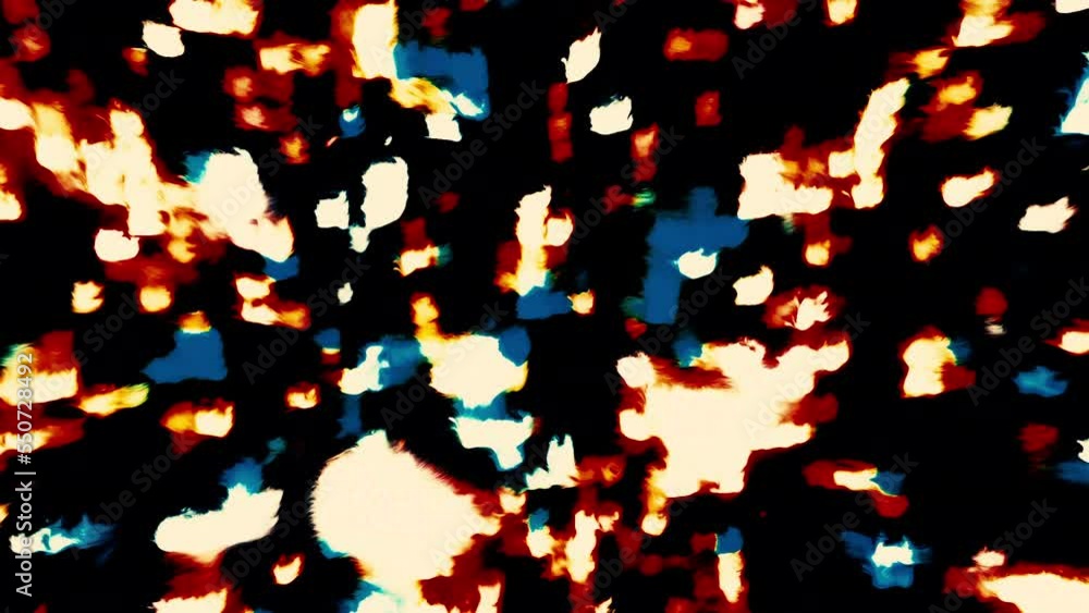Aufkleber colorful square shimmer on black background. motion. background with ripple effect of liquid surface