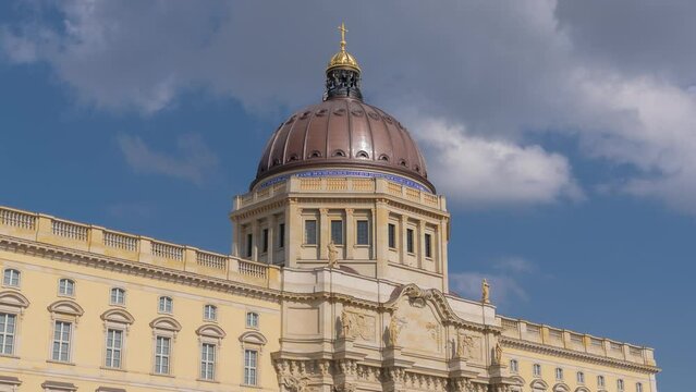 The Humboldt Forum is a museum dedicated to human history, art and culture, located in the Berlin Palace on the Museum Island in the historic centre of Berlin.
