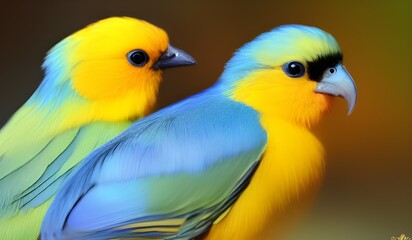 Fototapeta premium blue and yellow macaw