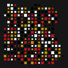 Egypt Silhouette Pixelated pattern illustration