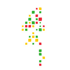 Fototapeta premium Myanmar Silhouette Pixelated pattern illustration