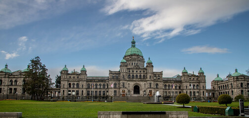 Fototapeta na wymiar British Columbia parliament building in Victoria