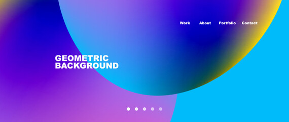 Liquid shapes with flowing gradient colors. Round elements and circles. Vector illustration for wallpaper, banner, background, leaflet, catalog, cover, flyer