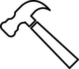 Hammer Icon Vector Design Template on white background