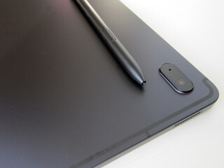 black digital tablet and stylus