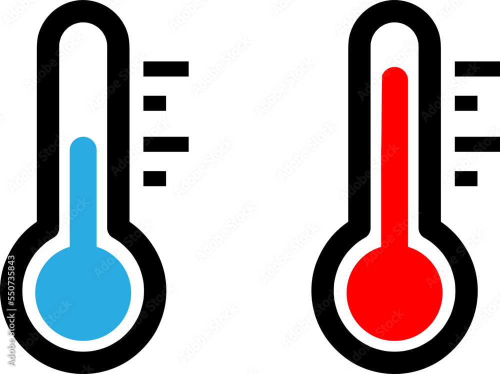 Poster thermometer icon vector design template on white background..eps