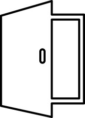 Door vector icon on white background..eps

