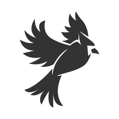 Fototapeta premium cardinal bird logo template Icon Illustration Brand Identity