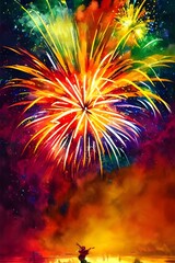 I am watching the new year fireworks explode in the sky. They are so beautiful! I can't believe it's already 2019.