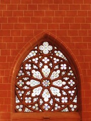 stained glass of a church, Frankfurt, Germany