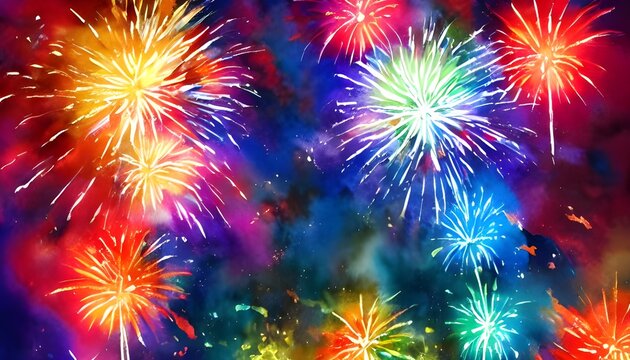 The brilliant colors of the fireworks paint the night sky in a spectrum of beauty. The light show is accompanied by booms and pops that fill the air with excitement. Families and friends gather togeth