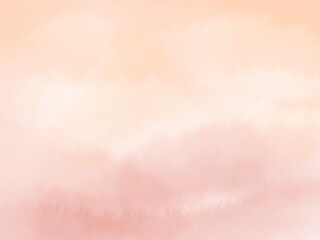 ピンクとオレンジのにじみが綺麗な水彩背景イラスト
