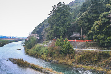 Fototapeta premium Arashiyama, Japan on the Katsura River, japan