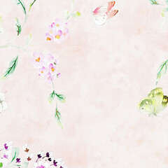 Beautiful abstract floral rose illustration