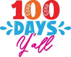 100 days of school SVG design