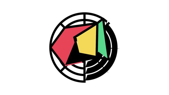 radar chart color icon animation
