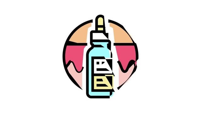 hyaluronic acid color icon animation