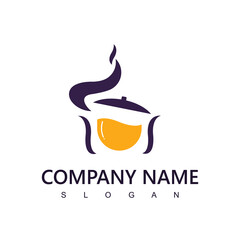 Cooking logo design template. Icon or symbol for design menu restaurant. Vector illustration