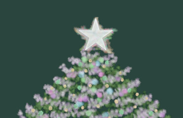 クリスマスツリーイメージイラスト背景２