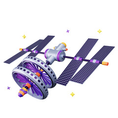 3d icon illustrations Satellite Technology