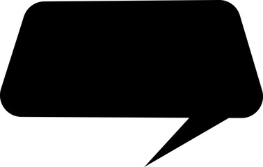 Black speech bubble