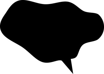 Black speech bubble