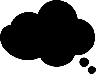 Black speech bubble