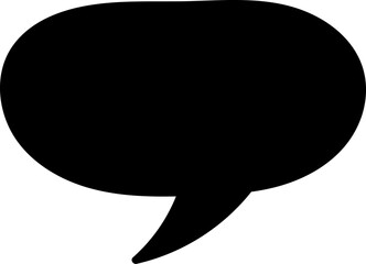 Black speech bubble
