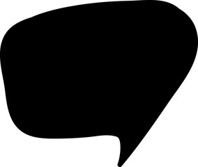 Black speech bubble