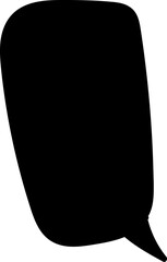 Black speech bubble