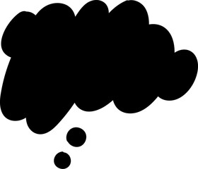 Black speech bubble