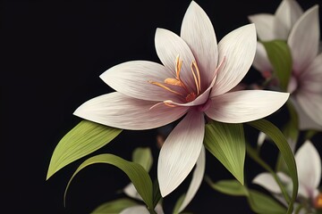 Beautiful Flower with solid background 