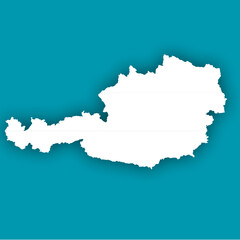 Obraz premium Austria Country Map Image