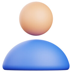 3D Render Avatar Icon, illustration isolated on white background, suitable for website, mobile app, print, presentation, infographic, and other projects.