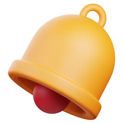 Obraz na płótnie Canvas 3D Render Notification Bell Icon, illustration isolated on white background, suitable for website, mobile app, print, presentation, infographic, and other projects.