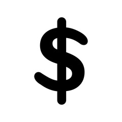 Dollar icon or logo isolated sign symbol vector illustration - high quality black style vector icons